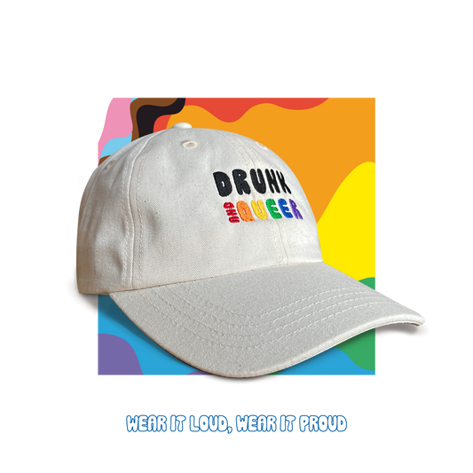 Drunk and queer cap front