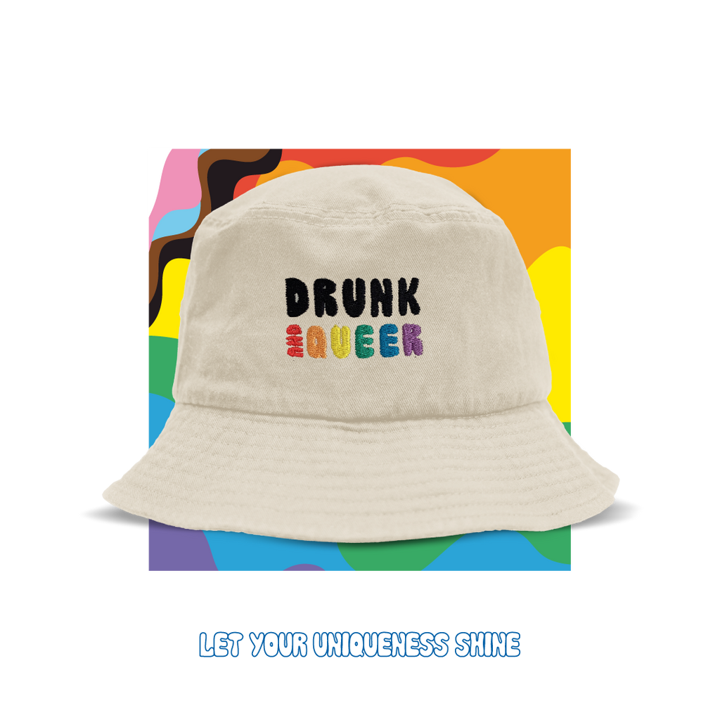 Drunk and queer bucket hat